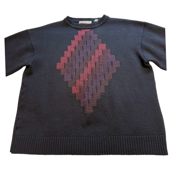 Klauss Boekler Other - Vintage 90s Klauss Boekler Sweater Crew Neck Wool Blend Pullover Black - Medium